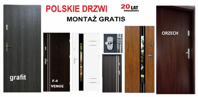 Drzwi zewnętrzne do mieszkania w bloku- wejściowe