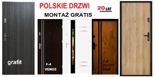 Drzwi zewnętrzne do mieszkania w bloku- wejściowe
