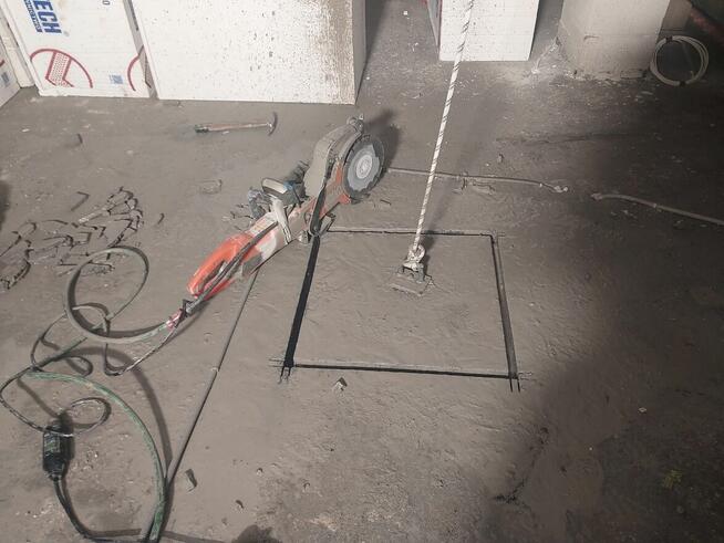 Wiercenie/cięcie w betonie. Przewierty. Frezowanie podłogowe