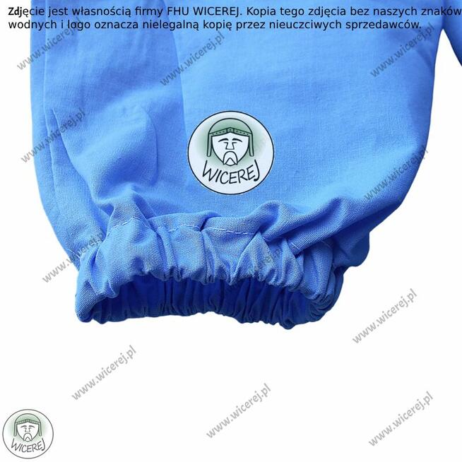 Bluza Pszczelarska z zamkiem, z kapeluszem Bawełniana rozpin