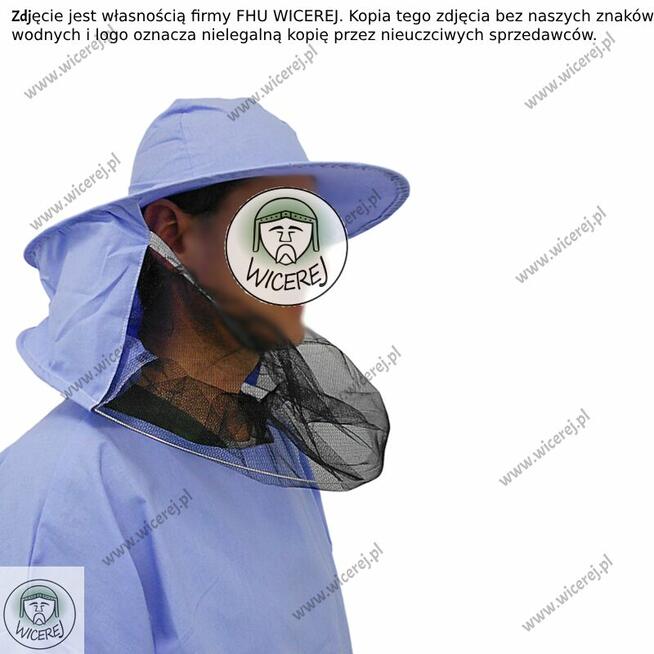 Bluza Pszczelarska z kapeluszem Bawełniana Lekka Ochronna ro