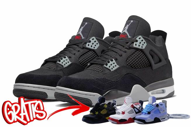 Nike AIR JORDAN 4 Black Canvas / DH7138–006