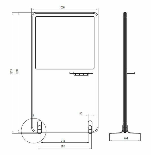 Panel akustyczny Mutewall z tablicą MUTE design