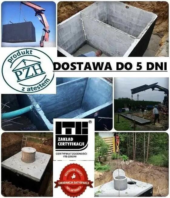 Szambo 10000l, 10m3 i inne zbiorniki na deszczówkę