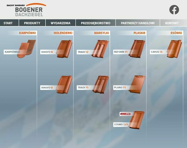 DACHÓWKA ceramiczna płaska Wienerberger Bogen niemiecka