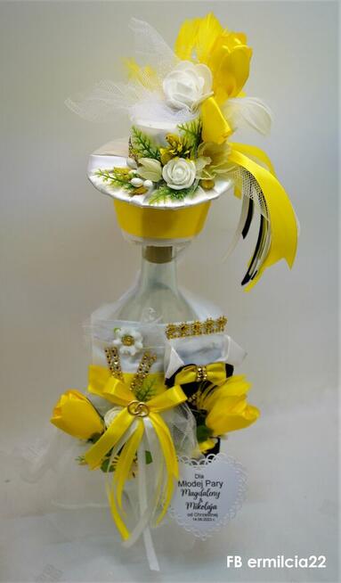 Ubranka na butelki z okazji 50 Rocznicy Ślubu, Złote Gody