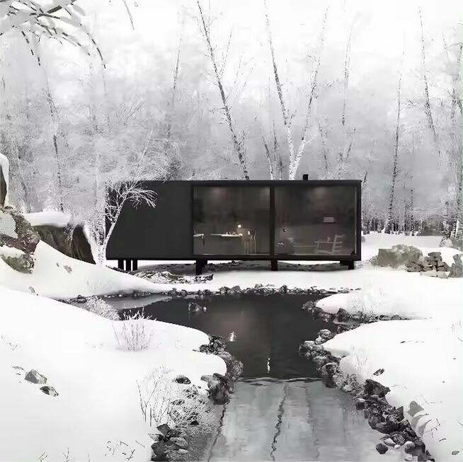 Modułowy dom Prefabrykowany domek mobilny letniskowy całoroc