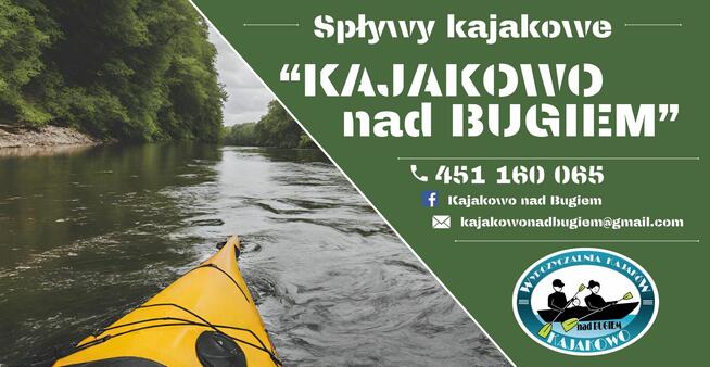 Spływy kajakowe Bugiem KAJAKOWO nad BUGIEM