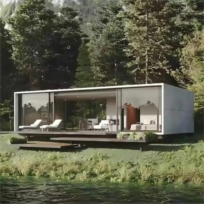 Modułowy dom Prefabrykowany domek mobilny letniskowy całoroc