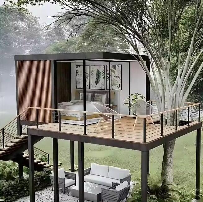 Modułowy dom Prefabrykowany domek mobilny letniskowy całoroc