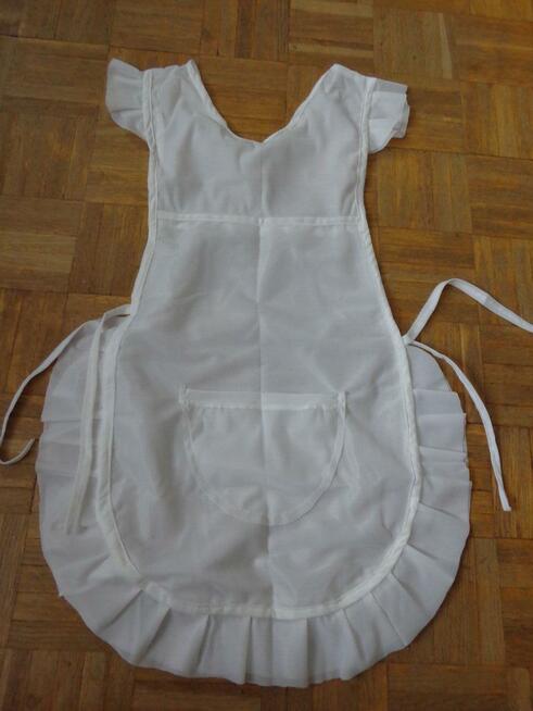 fartuszek nowy biały damski - młodzieżowy S