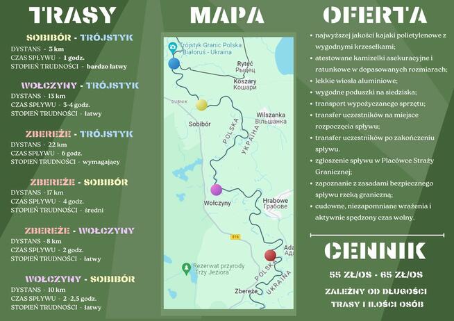 Spływy kajakowe Bugiem KAJAKOWO nad BUGIEM