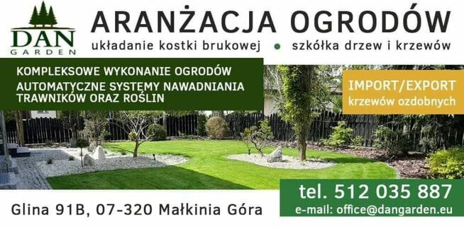 Zakładanie ogrodów kompleksowo. Minikoparka Ostrów Mazowiecka.