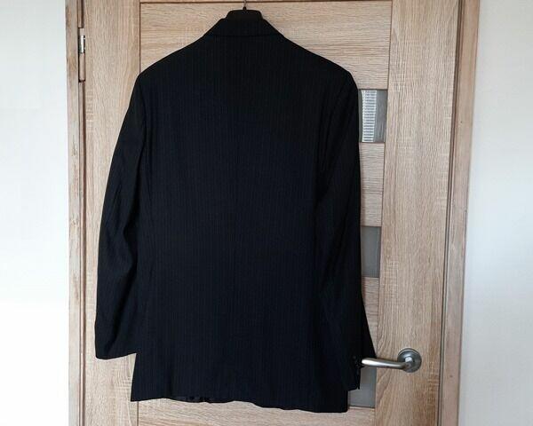 Marynarka, granatowa/czarna, 182 cm - stan idealny