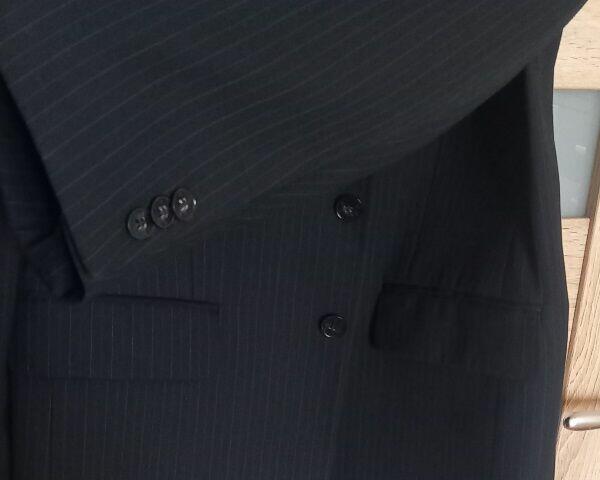 Marynarka, granatowa/czarna, 182 cm - stan idealny