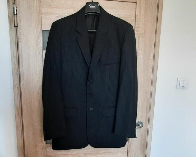 Marynarka, granatowa/czarna, 182 cm - stan idealny