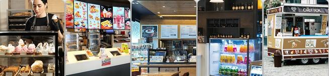 Maszyna gastronomiczna do wyrobu lodów lody duża