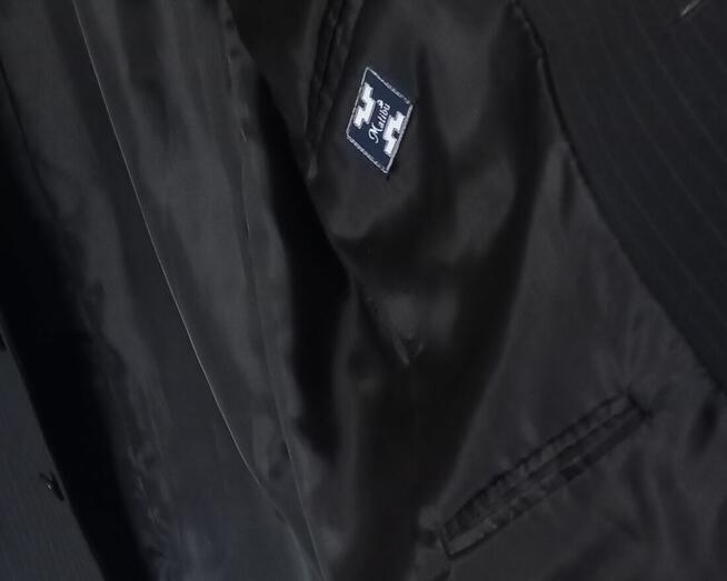 Marynarka, granatowa/czarna, 182 cm - stan idealny