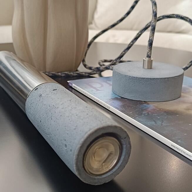 Lampa Betonowa wisząca KALLA Inox 33