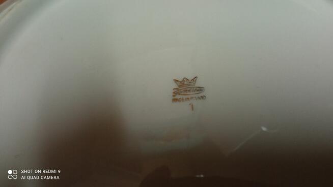 Duże 3 talerze porcelana Huta Karolina