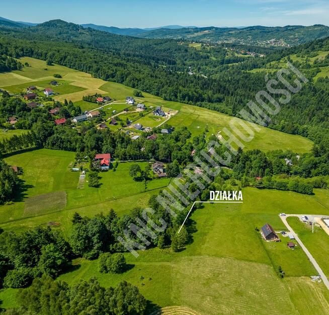 Lachowice - działka rekreacyjna pod lasem