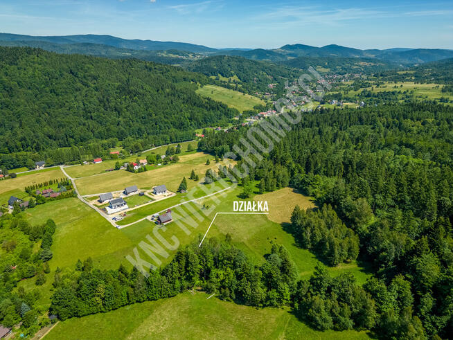 Lachowice - działka rekreacyjna pod lasem