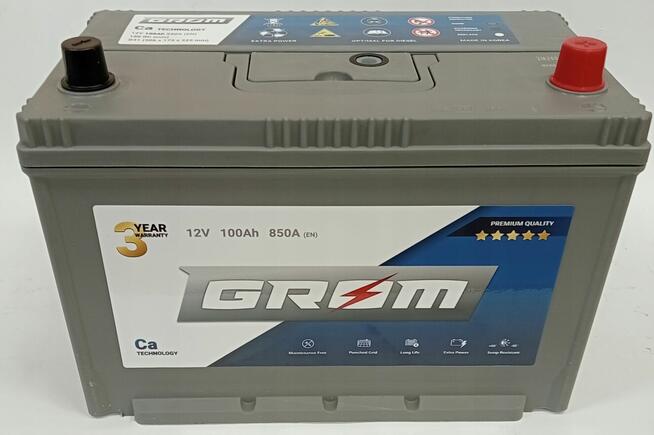 Akumulator GROM Premium 100Ah 850A Japan GÓRCZEWSKA 257A