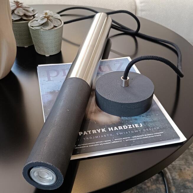 Lampa betonowa wisząca KALLA Inox 53