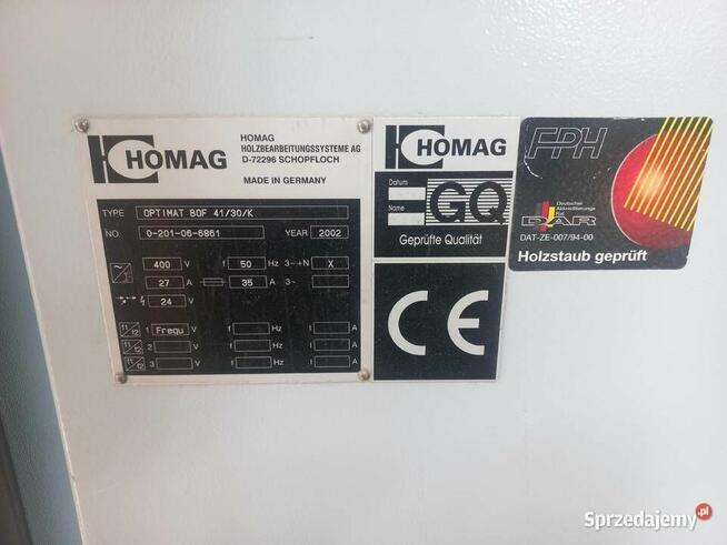 Homag CNC Optimat BOF 41/30/K