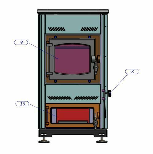 Kuchnia węglowa c.o. - kocioł c.o. Temy ES-10