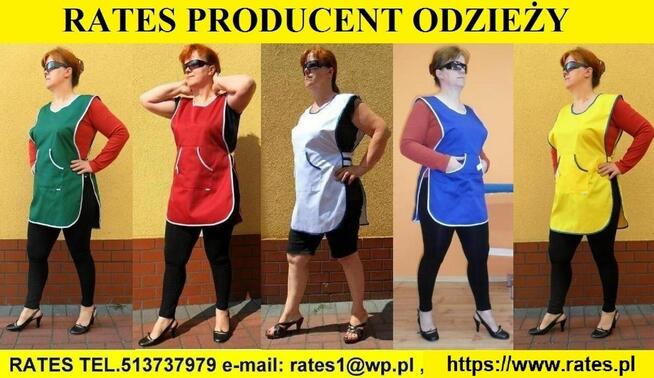 Fartuchy stylonowe zakładane przez głowę. Rates Producent