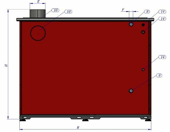 Piecokuchnia - kuchnia węglowac.o.-kocioł c.o. Temy PRO P25