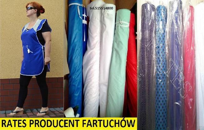 Fartuchy stylonowe zakładane przez głowę. Rates Producent