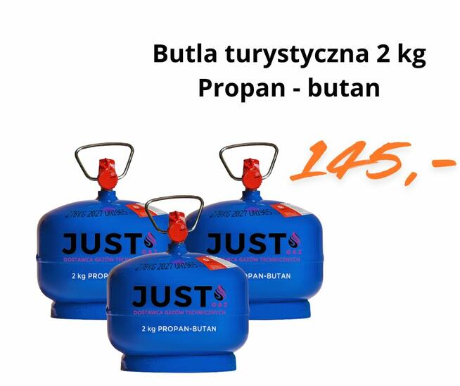 Butla 2kg propan-butan, butla turystyczna