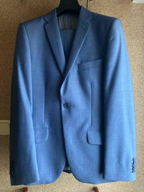 Garnitur Kazzo, niebieski, slim