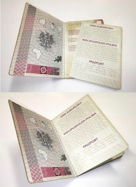 Naprawa paszportu, naprawy paszportów, wklejanie kartek itp.