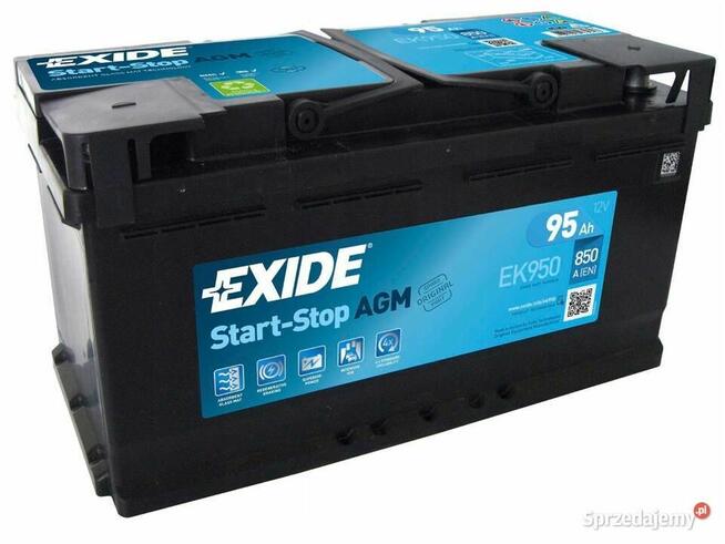 Akumulator EXIDE AGM START&STOP EK950 95Ah 850A 532x565x156