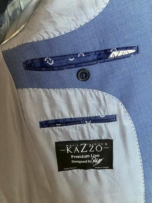 Garnitur Kazzo, niebieski, slim