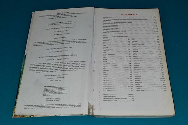 Polska Atlas Samochodowy Wyd 1998r Starocia