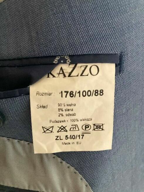 Garnitur Kazzo, niebieski, slim