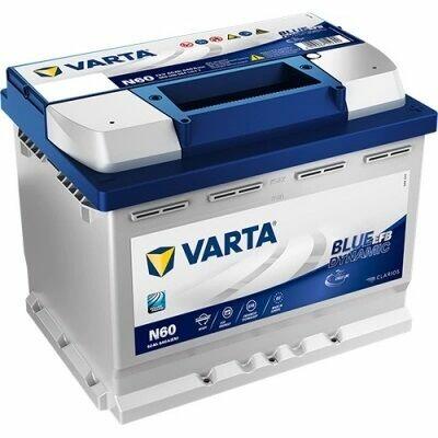 Akumulator 60Ah 640A EN VARTA Blue Dynamic EFB N60