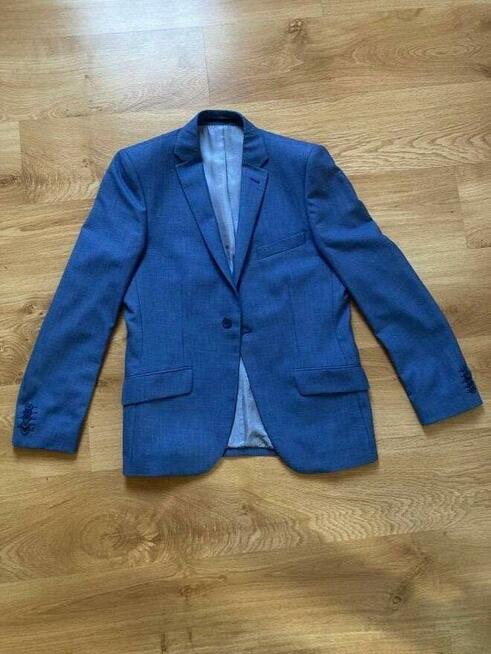 Garnitur Kazzo, niebieski, slim