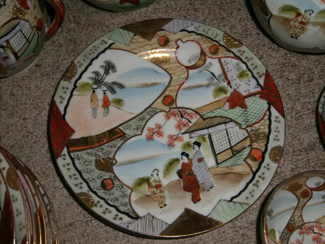 Oryginaly japonski serwis do herbaty z lat 60