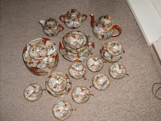 Oryginaly japonski serwis do herbaty z lat 60