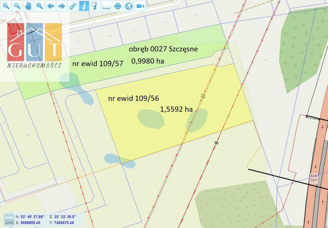 Działka inwestycyjna Szczęsne gm. Purda