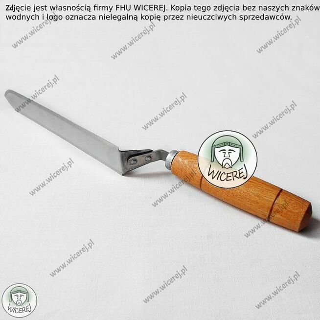 Nierdzewny Nóż do Odsklepiania z Trapezowym Ostrzem 20,5cm H