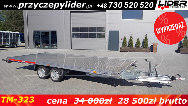 TM-323 przyczepa ALUMINIOWA 506x210cm, Carplatform 5121 ALU