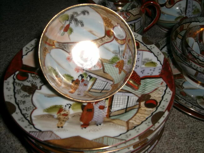 Oryginaly japonski serwis do herbaty z lat 60