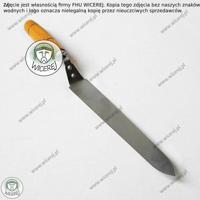 Nierdzewny Nóż do Odsklepiania Trapezowe Ostrze 18cm Stal Ha