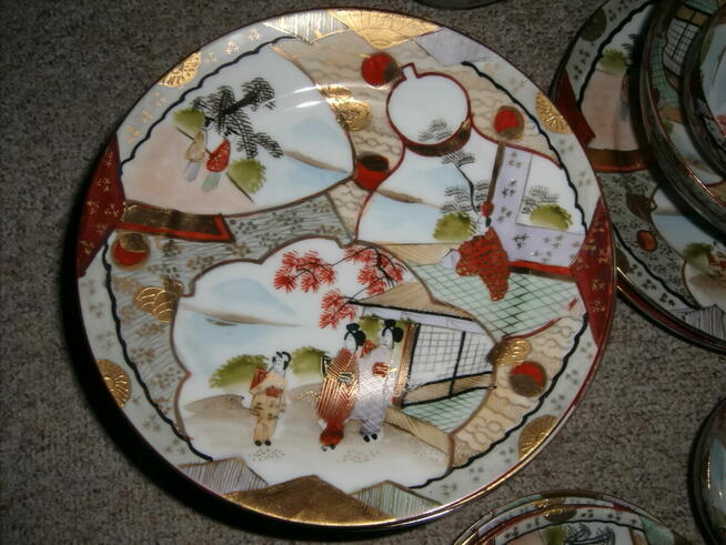 Oryginaly japonski serwis do herbaty z lat 60